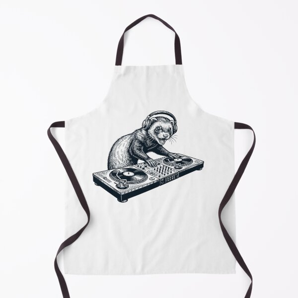 Item preview, Vintage Retro Ferret DJ Animal Music Lover designed and sold by TerryConnells.