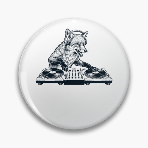 Item preview, Vintage Retro Fox DJ Animal Music Lover designed and sold by TerryConnells.