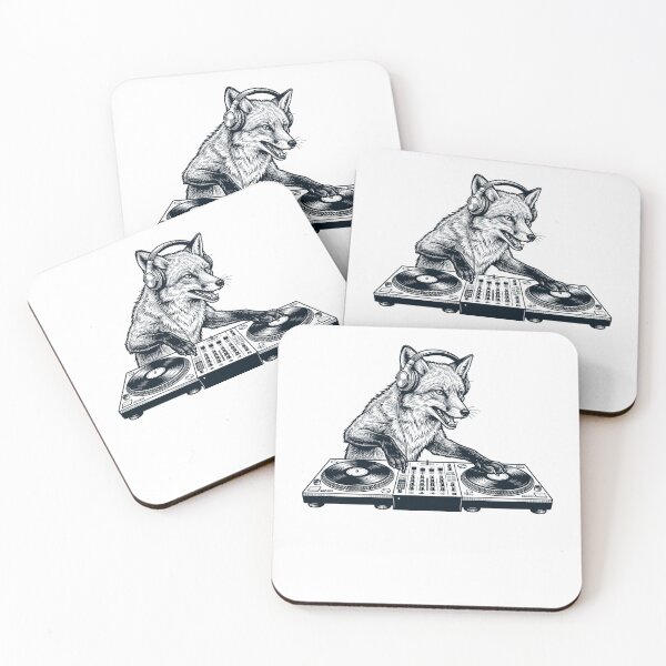 Item preview, Vintage Retro Fox DJ Animal Music Lover designed and sold by TerryConnells.