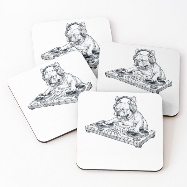 Item preview, Vintage Retro French Bulldog DJ Dog Mom Dad Music Lover designed and sold by TerryConnells.