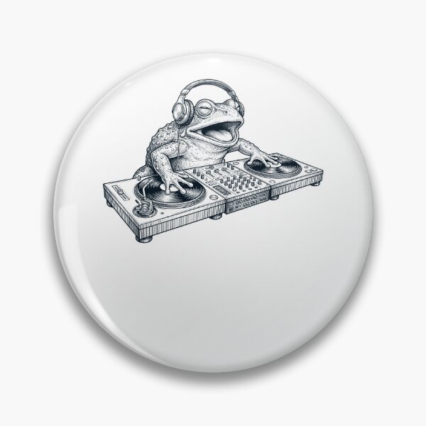 Item preview, Vintage Retro Frog DJ Animal Music Lover designed and sold by TerryConnells.