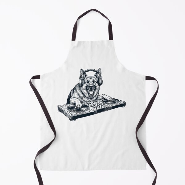 Item preview, Vintage Retro German Shepherd DJ Dog Mom Dad Music Lover designed and sold by TerryConnells.