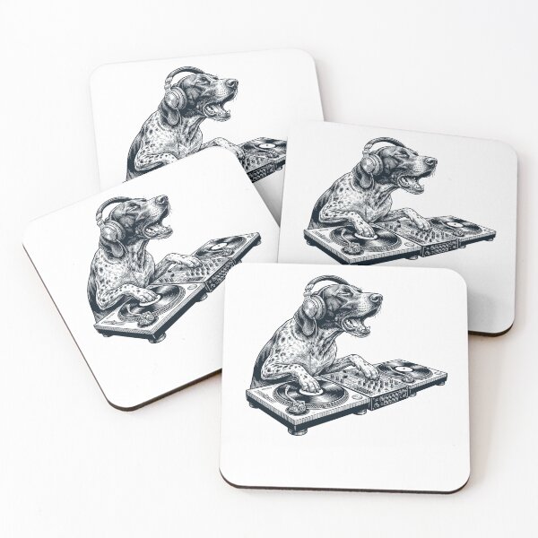 Item preview, Vintage Retro German Shorthaired Pointer DJ Dog Mom Dad Music Lover designed and sold by TerryConnells.