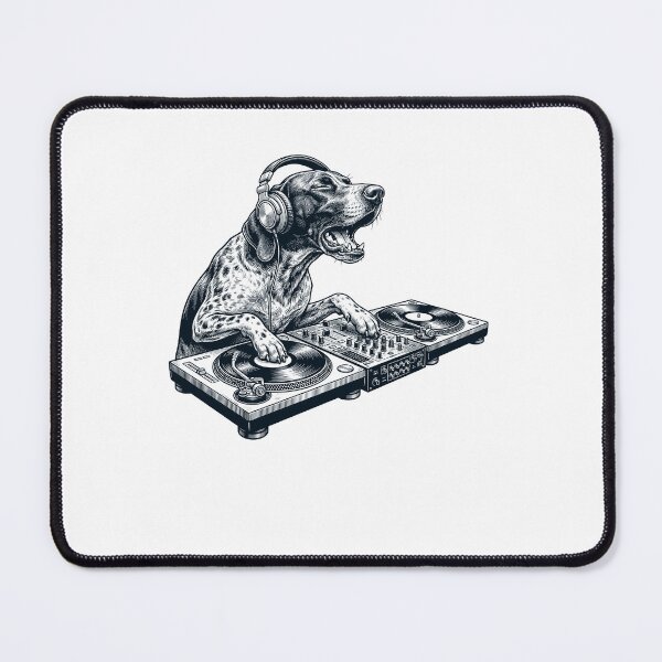 Item preview, Vintage Retro German Shorthaired Pointer DJ Dog Mom Dad Music Lover designed and sold by TerryConnells.