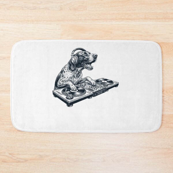 Item preview, Vintage Retro German Shorthaired Pointer DJ Dog Mom Dad Music Lover designed and sold by TerryConnells.