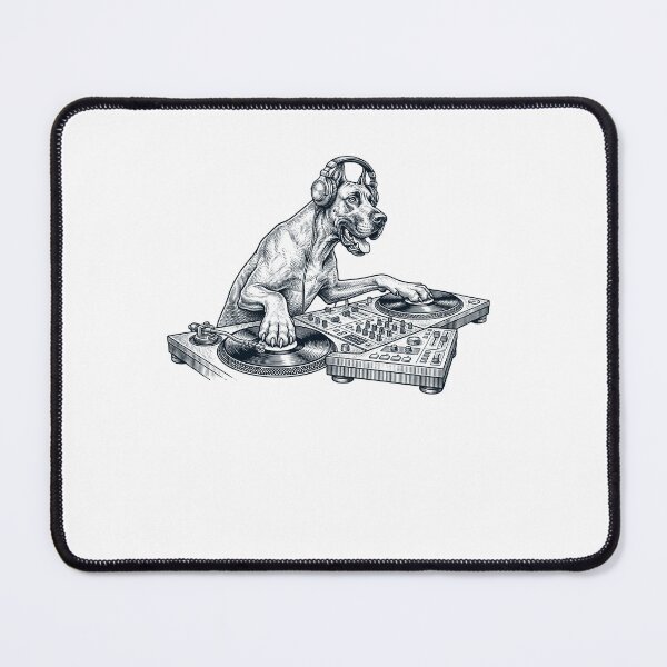 Item preview, Vintage Retro Great Dane DJ Dog Mom Dad Music Lover designed and sold by TerryConnells.