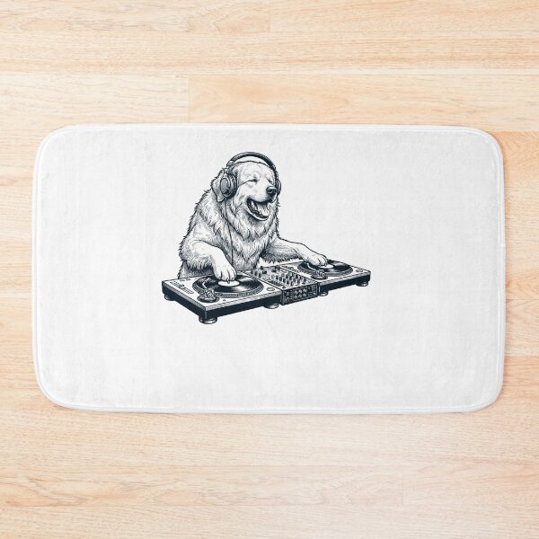 Item preview, Vintage Retro Great Pyrenees DJ Dog Mom Dad Music Lover designed and sold by TerryConnells.