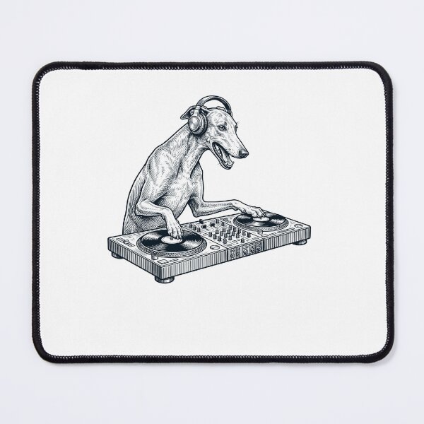 Item preview, Vintage Retro Greyhound DJ Dog Mom Dad Music Lover designed and sold by TerryConnells.