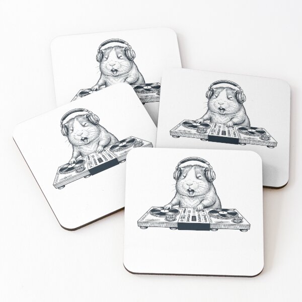 Item preview, Vintage Retro Guinea Pig DJ Animal Music Lover designed and sold by TerryConnells.