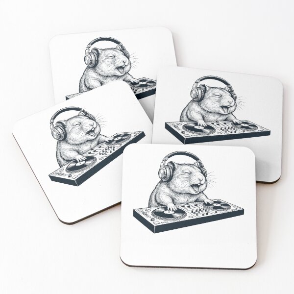Item preview, Vintage Retro Hamster DJ Animal Music Lover designed and sold by TerryConnells.