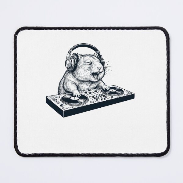 Item preview, Vintage Retro Hamster DJ Animal Music Lover designed and sold by TerryConnells.