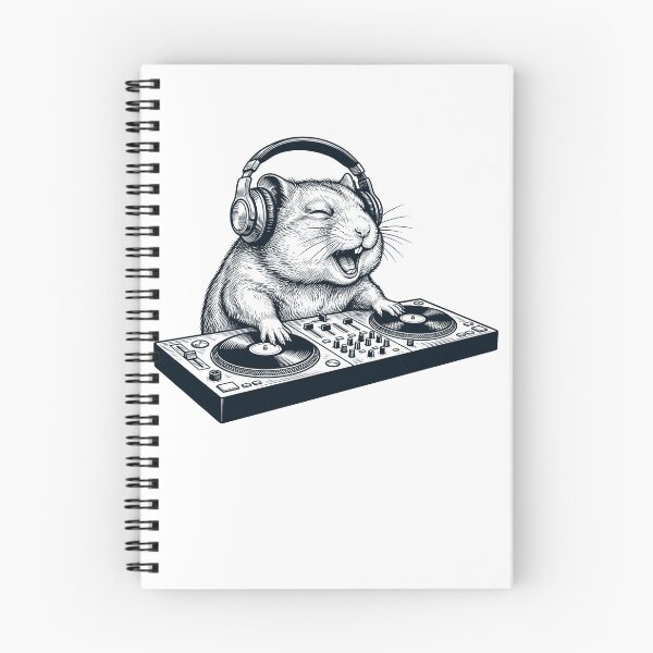 Item preview, Vintage Retro Hamster DJ Animal Music Lover designed and sold by TerryConnells.