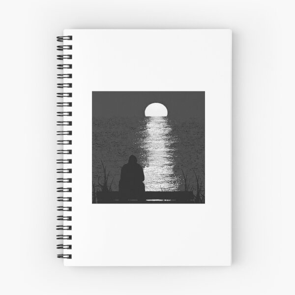 Item preview, ocean, moon and man designed and sold by Obsidian Ascend.