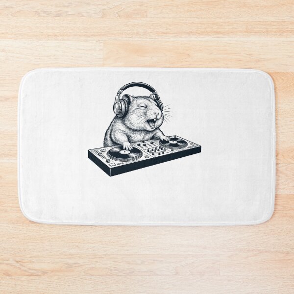 Item preview, Vintage Retro Hamster DJ Animal Music Lover designed and sold by TerryConnells.