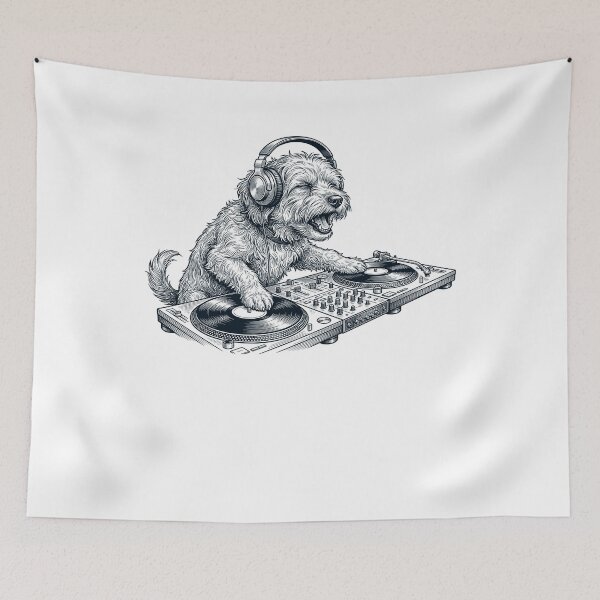 Item preview, Vintage Retro Havanese DJ Dog Mom Dad Music Lover designed and sold by TerryConnells.
