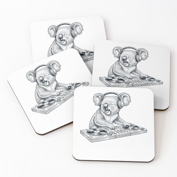 Item preview, Vintage Retro Koala DJ Animal Music Lover designed and sold by TerryConnells.