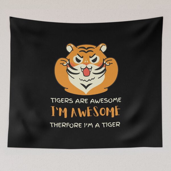 Item preview, Tigers Are Awesome I'm Awesome Therefore I'm A Tiger T-Shirt designed and sold by Zefomore.