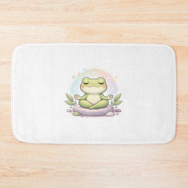 Item preview, Cute Meditating Frog – Calm Aesthetic Zen Sticker designed and sold by Dasts Cart.