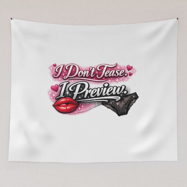 Item preview, I Don’t Tease, I Preview – Premium Unisex Graphic T-Shirt designed and sold by MoolokaiApperal.