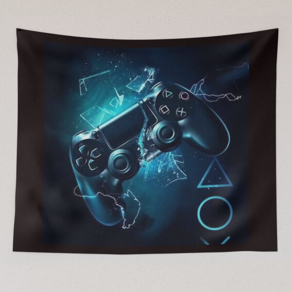 Item preview, Eye-catching model: Animated dark PlayStation 5 video game controller designed and sold by koringaFTS.