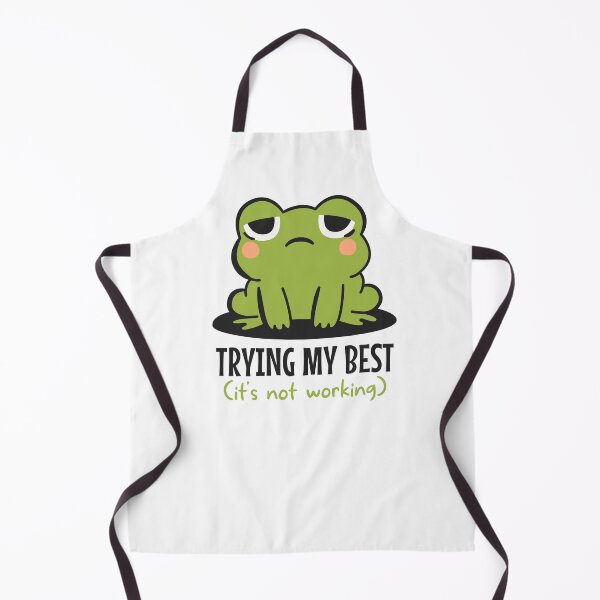 Item preview, Anxious frog trying my best designed and sold by CHERRY--SHOP.