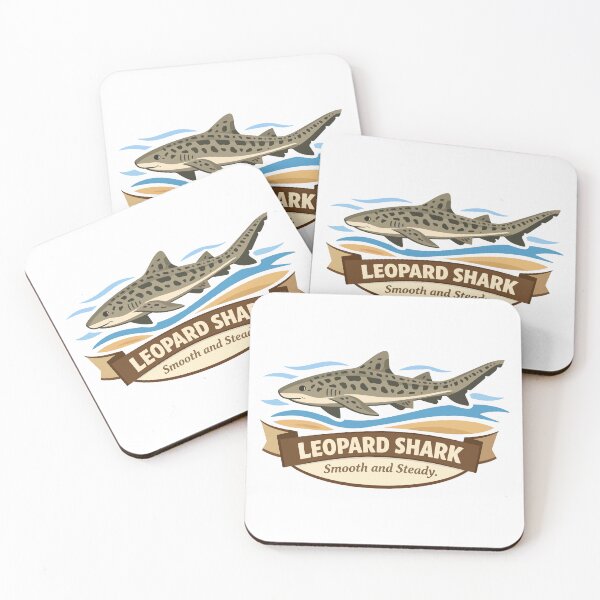 Item preview, Leopard Shark Coastal Glide Illustration designed and sold by WildlifeInc.