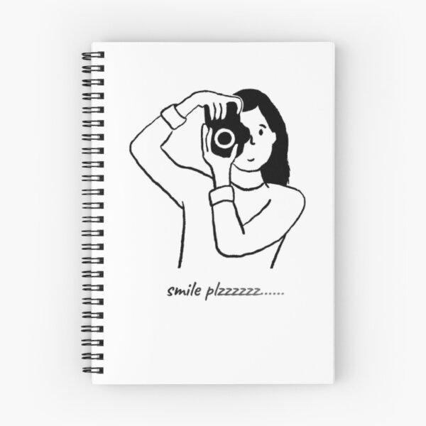 Item preview, Photography Girl Line Art | Smile Plzzzzz Funny Quote | Gift for Camera Lovers designed and sold by SOLIORA  ATELIER.
