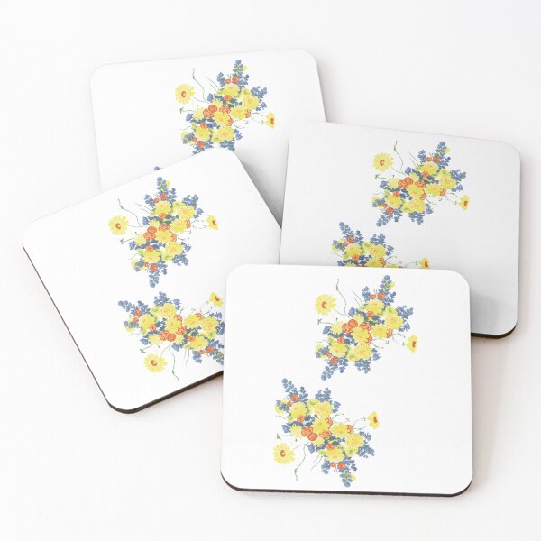 Item preview, Delicate Yellow Blue Floral Composition designed and sold by Pryhozha.