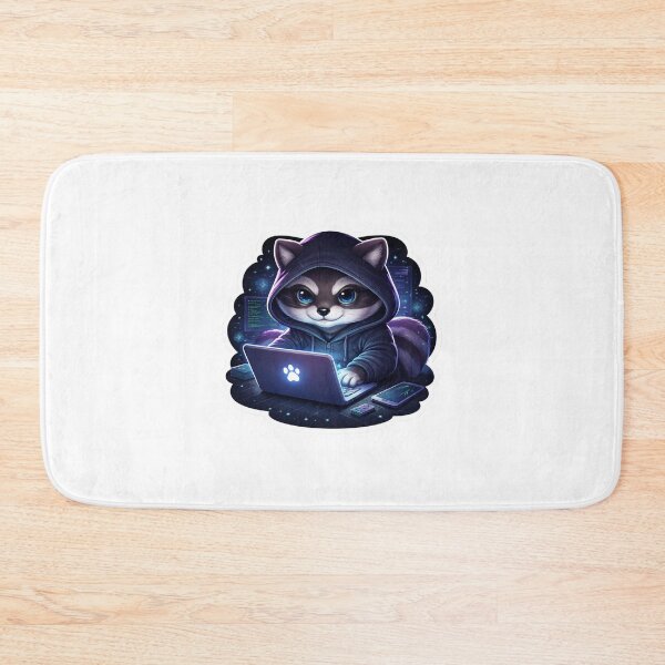 Item preview, Hacker Raccoon – Cute Tech Aesthetic Coding Sticker designed and sold by Dasts Cart.