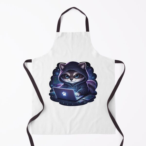 Item preview, Hacker Raccoon – Cute Tech Aesthetic Coding Sticker designed and sold by Dasts Cart.