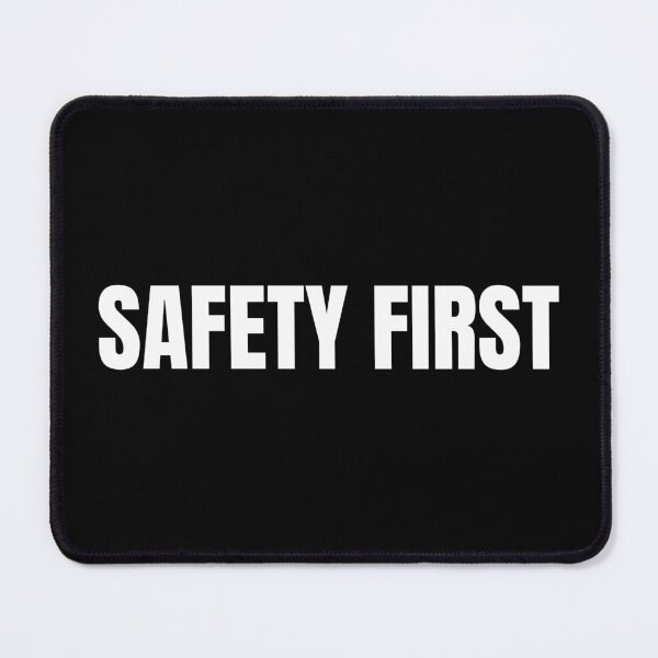 Item preview, Safety First (White) designed and sold by ShipCrewNation.