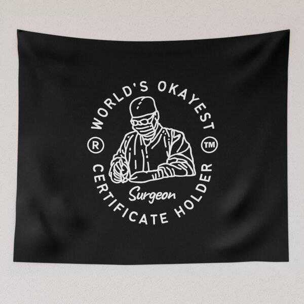 Item preview, World's okayest surgeon certificate  designed and sold by Peerless-Prime.