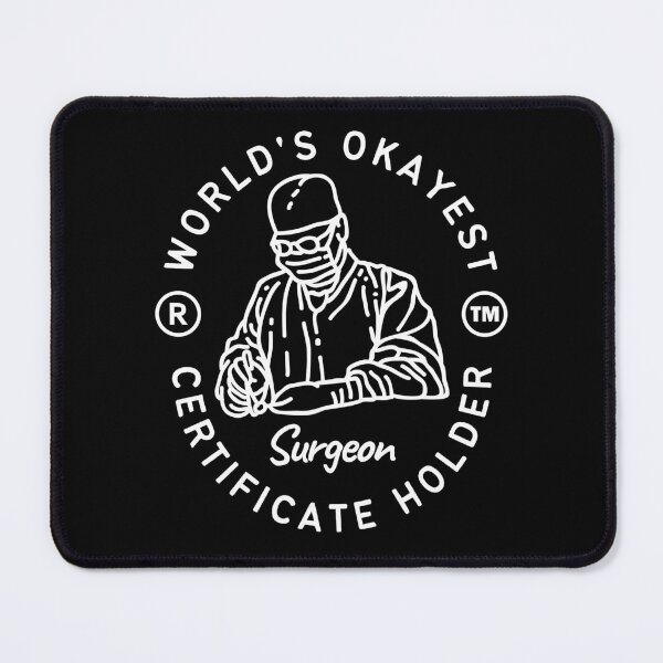 Item preview, World's okayest surgeon certificate  designed and sold by Peerless-Prime.