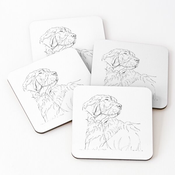 Item preview, Brittany Spaniel Dog Drawing | Brittany Spaniel Dog Lover Gift | Bird Dog Line Art Print designed and sold by ArtofDogsbySeb.