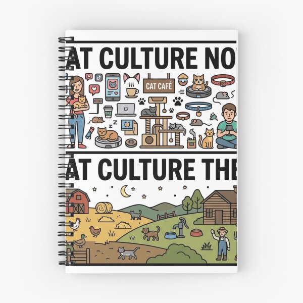 Item preview, Cat Culture Now vs Then designed and sold by Imaginarium of Chaos falcon88 .