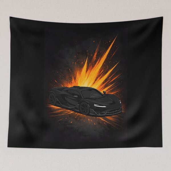 Item preview, W1 Hypercar Poster Black designed and sold by VenZolic.