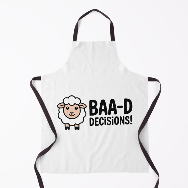 Item preview, BAA-D DECISIONS! Funny Sheep Pun T-Shirt – Humorous Animal Joke Gift  designed and sold by PMCreative.
