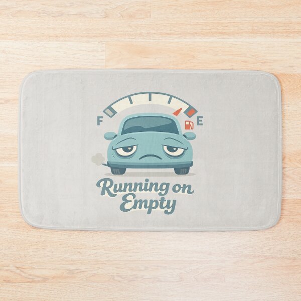 Item preview, Running On Empty Tired Car | Cute Minimal Sad Vehicle Illustration designed and sold by PopCulturePixel.