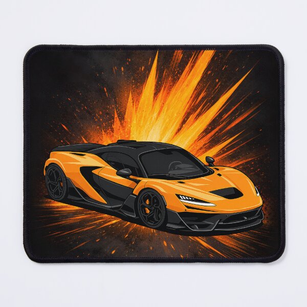 Item preview, W1 Hypercar Poster Papaya Orange designed and sold by VenZolic.