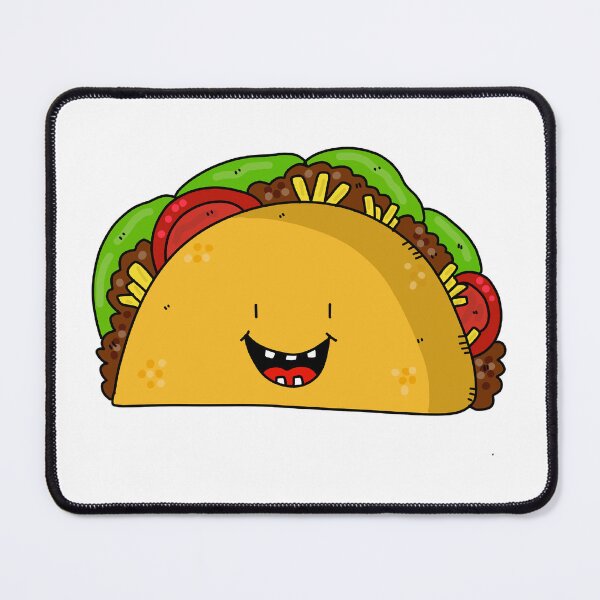 Item preview, Smiling Kawaii Taco — Cute Food Cartoon Humor Mexico Funny Gift designed and sold by CLC54.