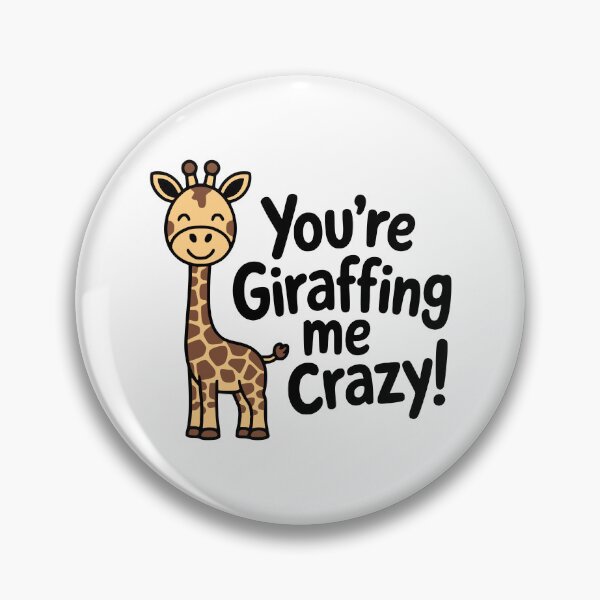 Item preview, You're Giraffing Me Crazy! Funny Giraffe Pun T-Shirt – Hilarious Animal Humor Gift  designed and sold by PMCreative.
