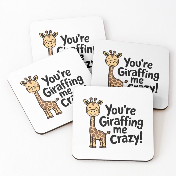 Item preview, You're Giraffing Me Crazy! Funny Giraffe Pun T-Shirt – Hilarious Animal Humor Gift  designed and sold by PMCreative.