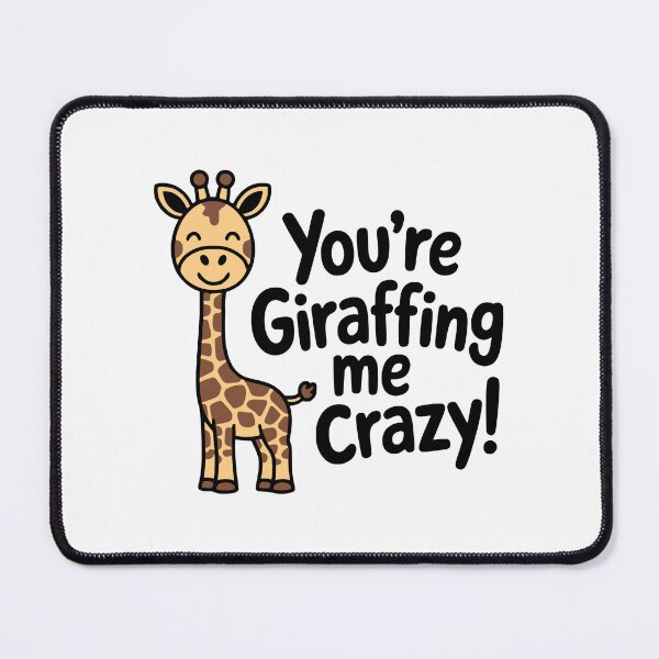 Item preview, You're Giraffing Me Crazy! Funny Giraffe Pun T-Shirt – Hilarious Animal Humor Gift designed and sold by PMCreative.