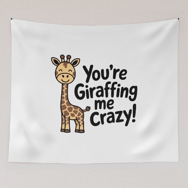 Item preview, You're Giraffing Me Crazy! Funny Giraffe Pun T-Shirt – Hilarious Animal Humor Gift  designed and sold by PMCreative.