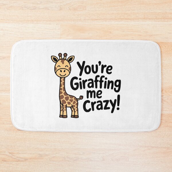 Item preview, You're Giraffing Me Crazy! Funny Giraffe Pun T-Shirt – Hilarious Animal Humor Gift  designed and sold by PMCreative.