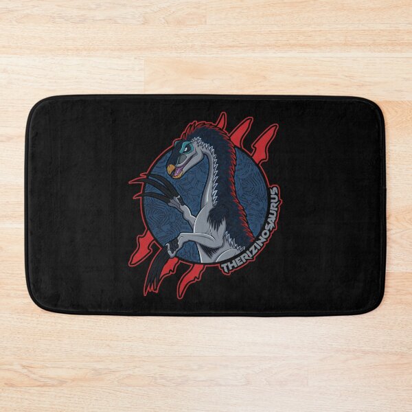 Item preview, Therizinosaurus Badge – Clawed Prehistoric Creature | Unique Paleoart Design designed and sold by Grimtech Workshop.