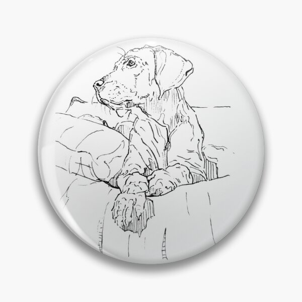 Item preview, Weimaraner Dog Drawing | Weimaraner Dog Lover Gift | Elegant Dog Line Art Print designed and sold by ArtofDogsbySeb.