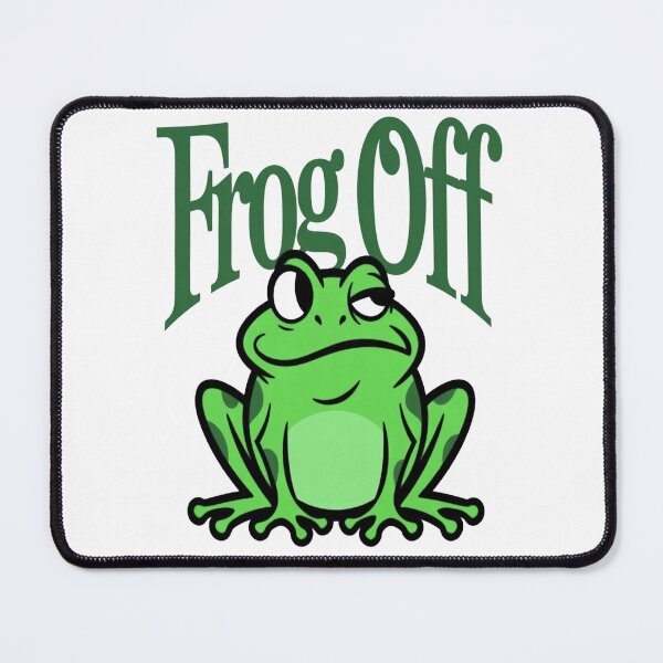 Item preview, Frog Off / Fuck Off – Chill Frog Meme Statement Shirt designed and sold by Lineforge by BehrfectMoments.