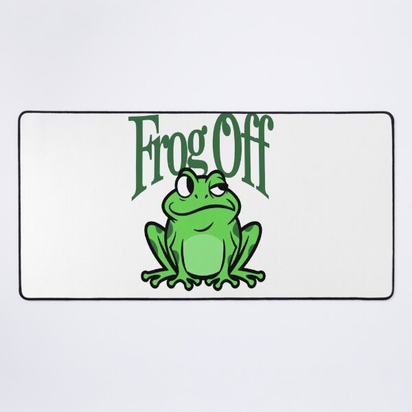 Item preview, Frog Off / Fuck Off – Chill Frog Meme Statement Shirt designed and sold by Lineforge by BehrfectMoments.