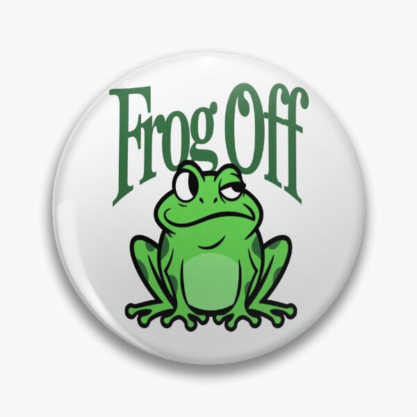 Item preview, Frog Off Mini – Chill Frog Meme Statement Shirt Fuck Off designed and sold by Lineforge by BehrfectMoments.